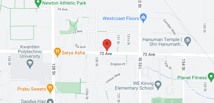map of 13045 72 AVENUE